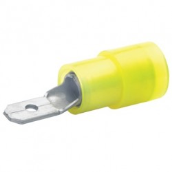 Авто - конектор мъжки 4.8х0.5 за 4.0 - 6.0 mm² - жълт