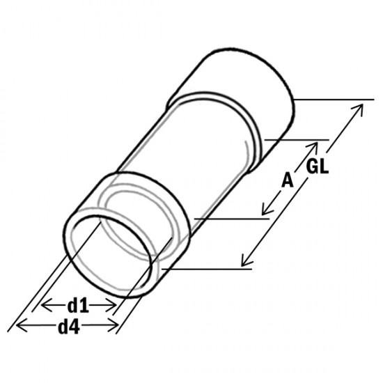 Съединител за кабел 4 - 6 mm² / жълт
