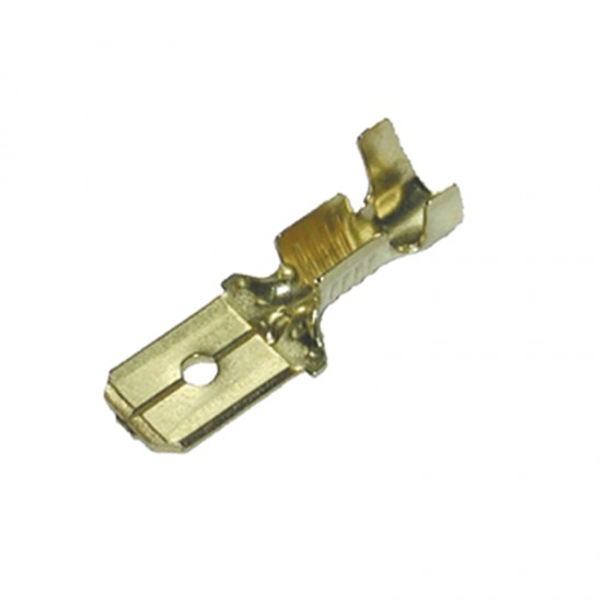 Авто - конектор мъжки неизол.6,3x0,8 за 0,5 - 1,0 mm²