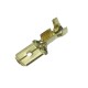 Авто - конектор мъжки неизол.6,3x0,8 за 0,5 - 1,0 mm²
