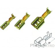 Авто - конектор женски неизол.6,3x0,8 за 1 - 2,5 mm²