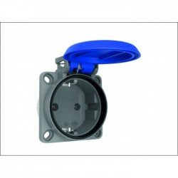 Контакт Шуко за монтаж на панел  1/16A  200/250V  IP54
