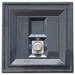 Розетка TV F  2M черен